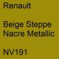 Preview: Renault, Beige Steppe Nacre Metallic, NV191.